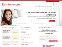 Tablet Screenshot of kaminbau.net